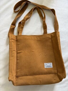 Gold colored Corduroy tote bag
